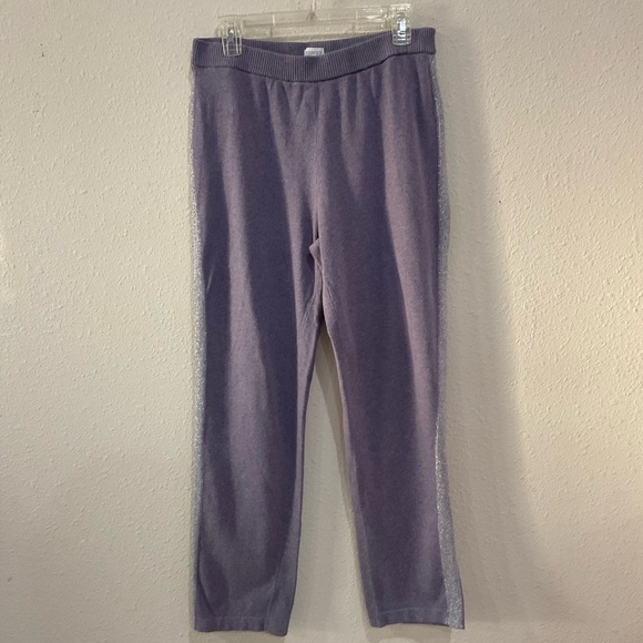 Chico's Pants - Chico’s Zenergy Pants Cashmere Blend Sparkle Pull On Lavender Size 8 Chico’s 1